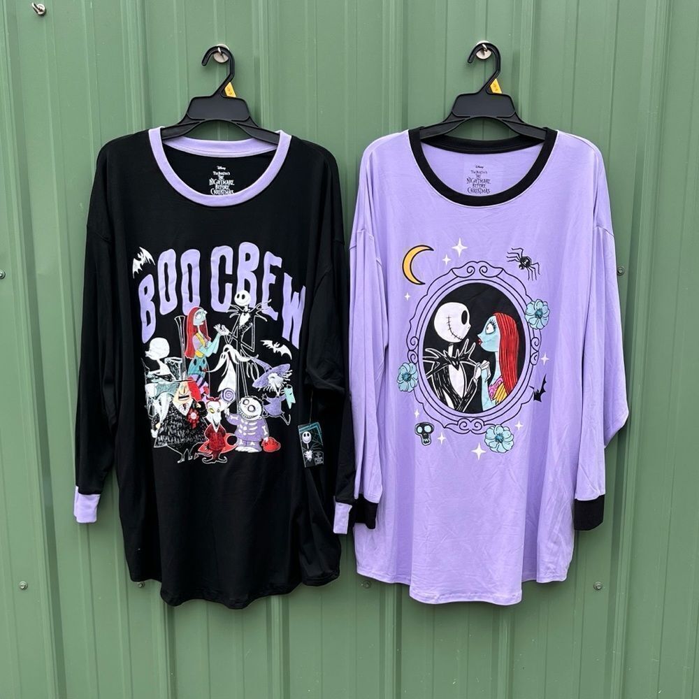Disney's Nightmare Before Christmas Sleepshirt Pajama Super Soft 2-Pack Size L